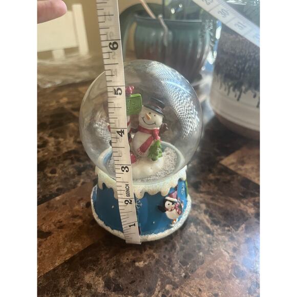 Snowman and Penguin Christmas Snow Globe - Picture 7 of 9